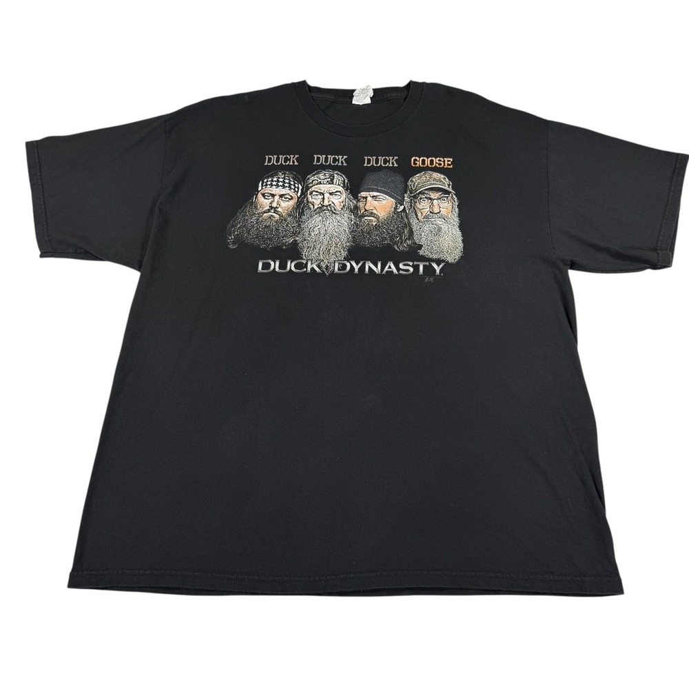 Duck Dynasty Duck Duck Duck Goose T Shirt Mens 2XL Black A&E TV Graphic Tee